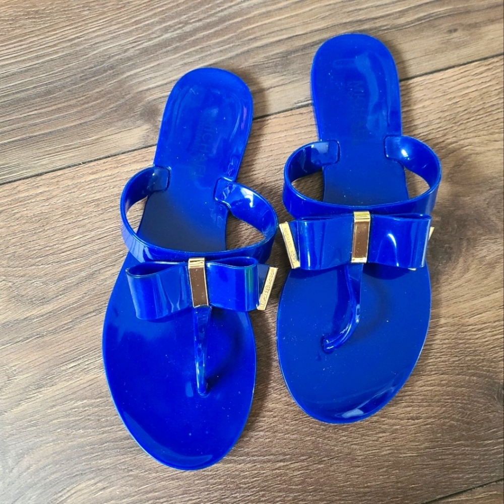 MK - blue sandals, size 5.5 -6